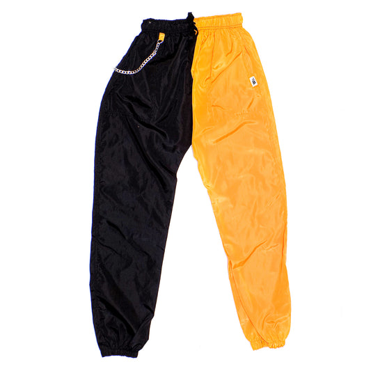 Jogger bicolor negro amarillo