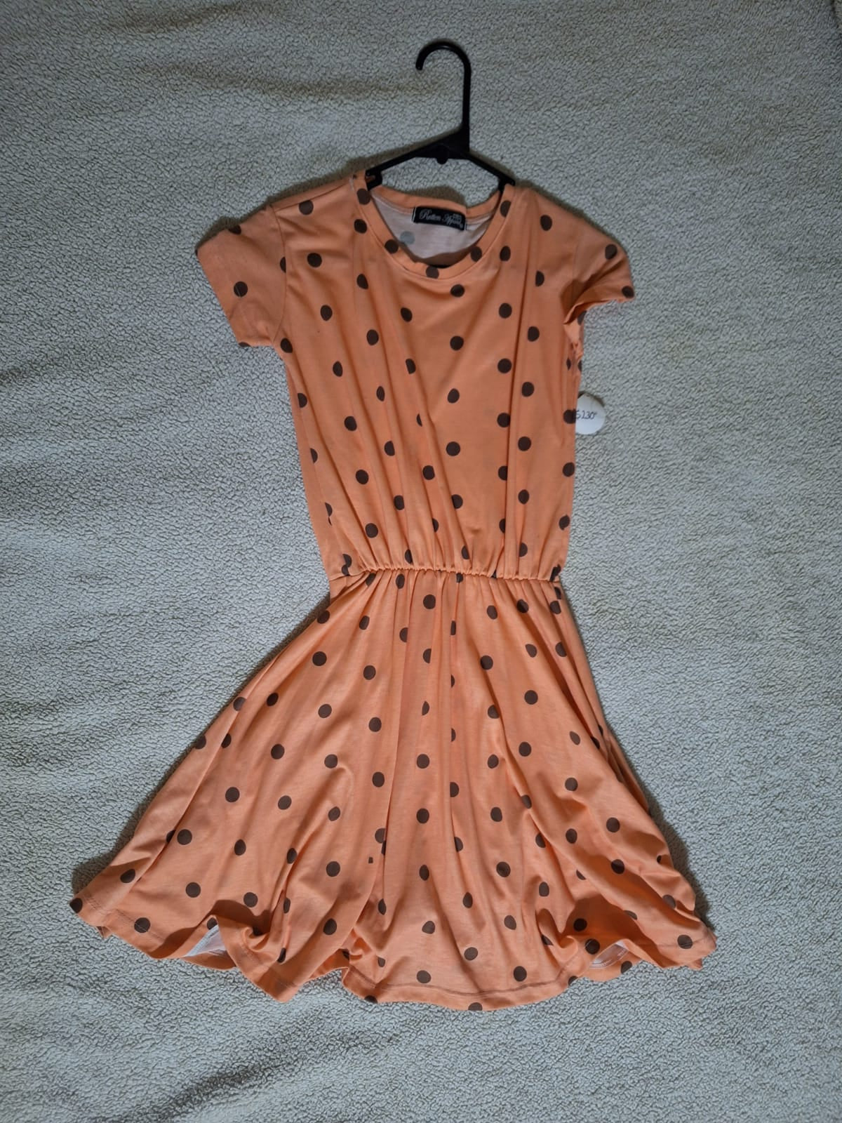 Vestido Naranja puntos