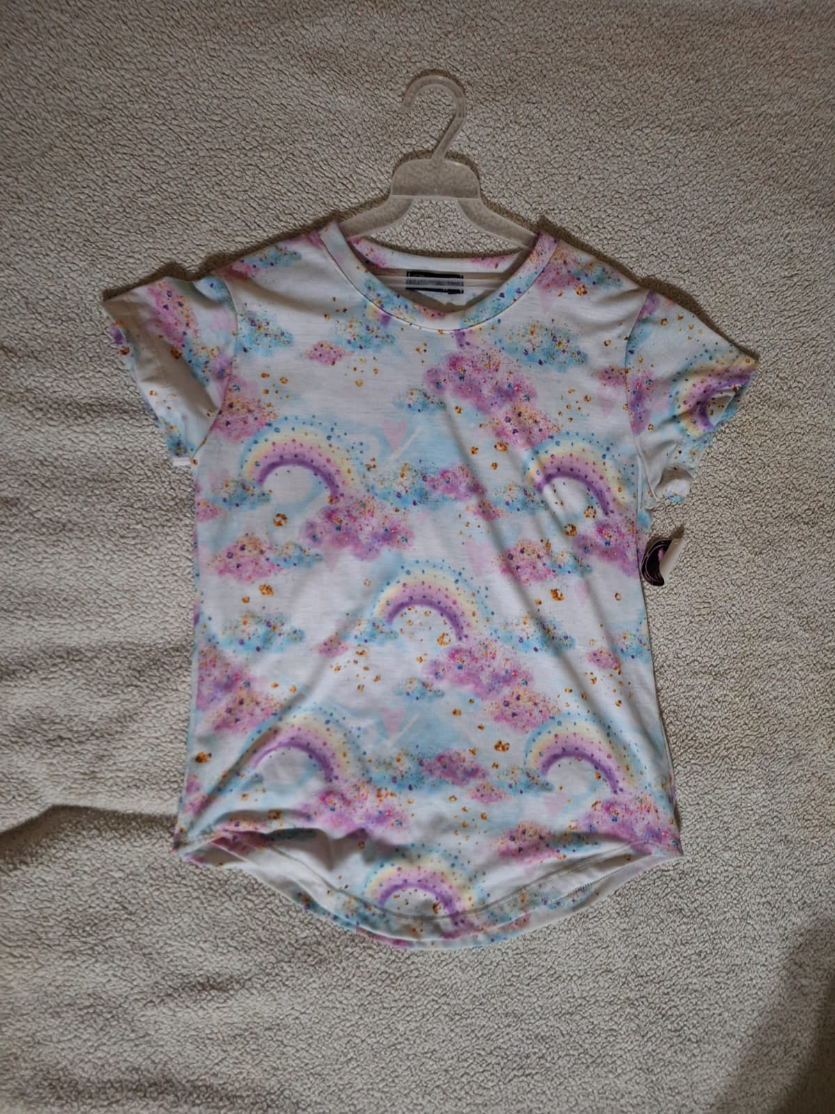 Playera Crop Arcoiris