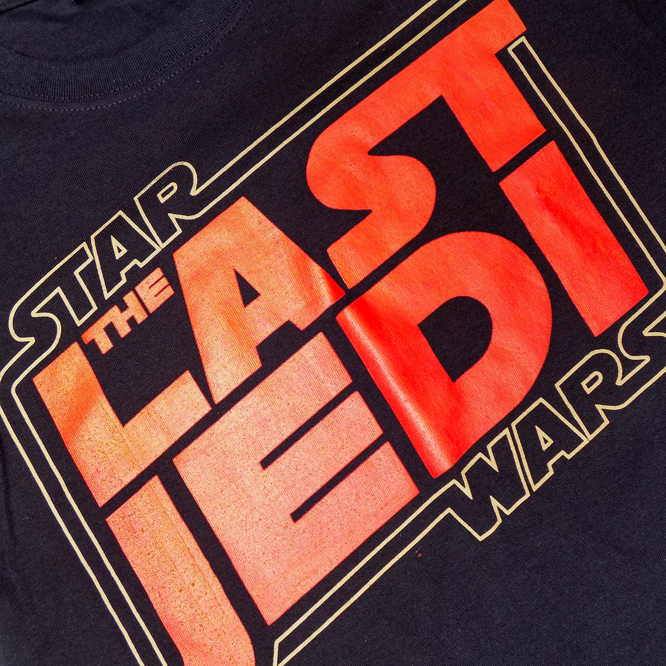 Playera negra Star Wars The Last Jedi