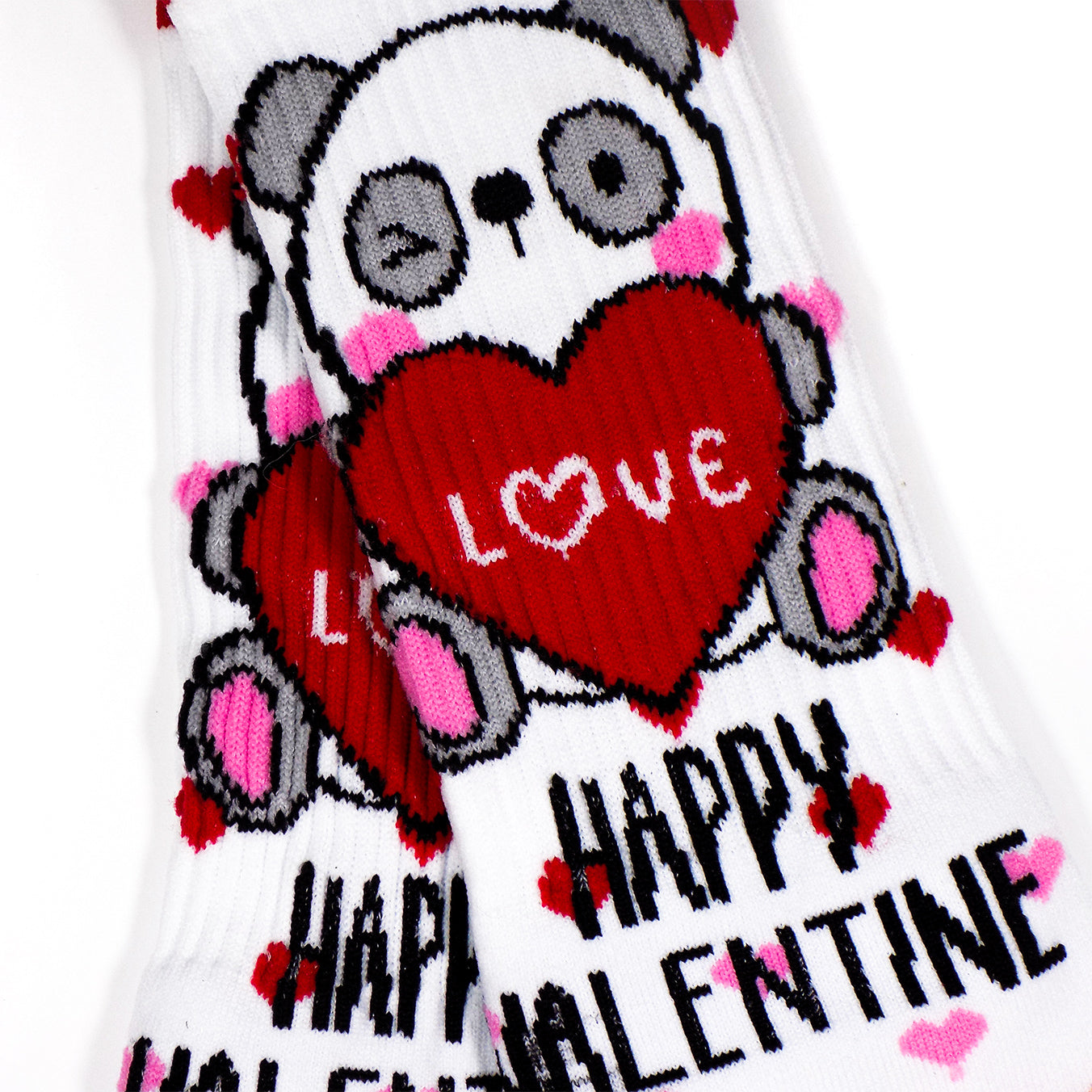 Calcetas Panda Happy Valentine