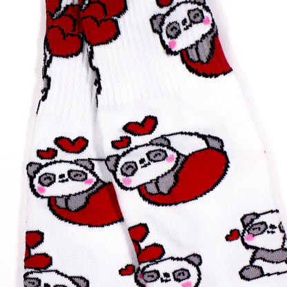 Calcetas Estampado de panda enamorado