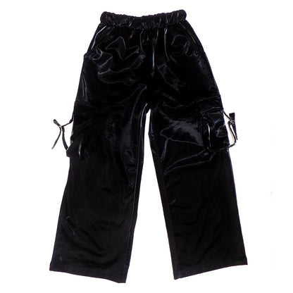 Pantalon Cargo Cuero Sintetico