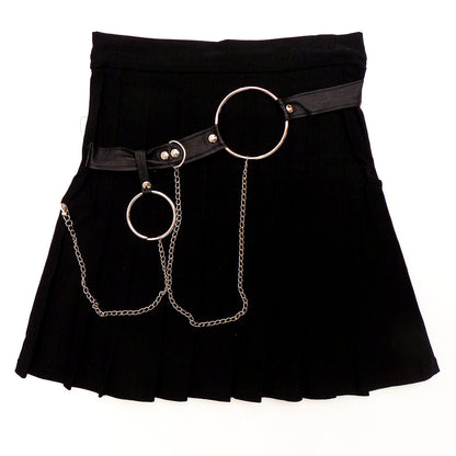 Falda Corta Grunge con Cadenas