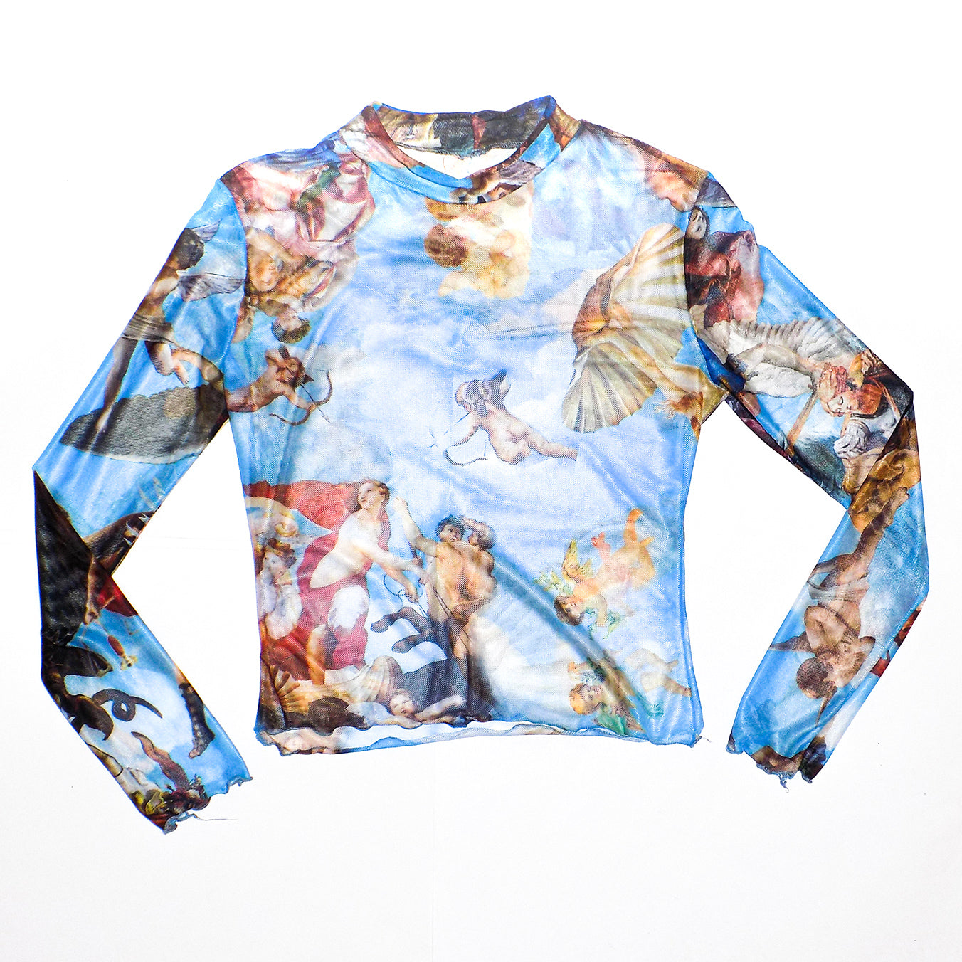 Blusa Transparente Manga Larga Angeles