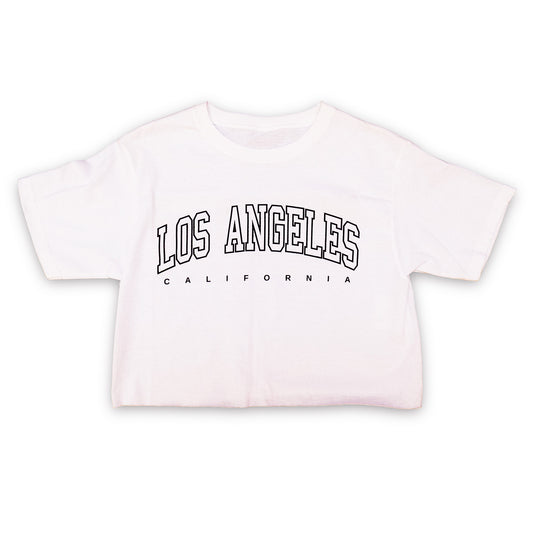 Playera Crop Los Angeles